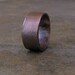 Copper Wide Ring Antiqued Ripple Band Wedding Band Wedding Ring