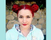 kawaii wig hair accessories Braid hair extension chignon bun cover Bjork custom color
