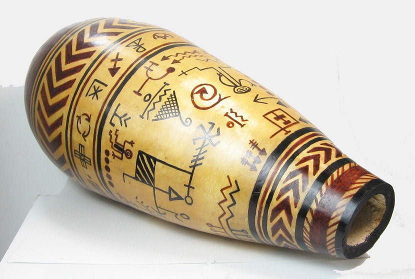 Hanging Gourd Vase - Ancient Celestial Symbols