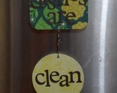 dishwasher magnet - yellow flowers