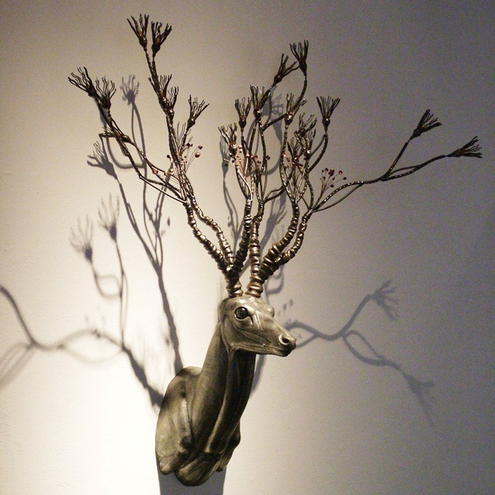 Items similar to The Truth About Myth Deer Head Trophy Sculpture on Etsy