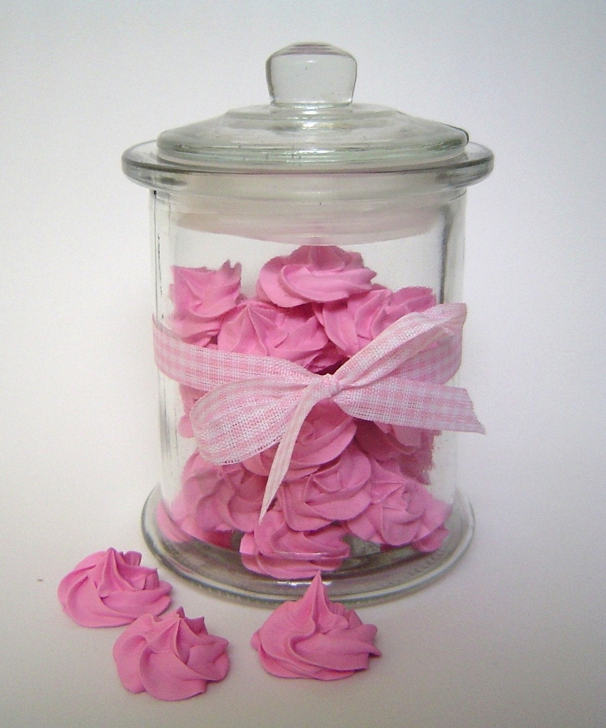 30 fake mini meringue kisses for decoration kitchen, first birthday party ,bakery wedding, coffee shop,unique gifts for the holidays