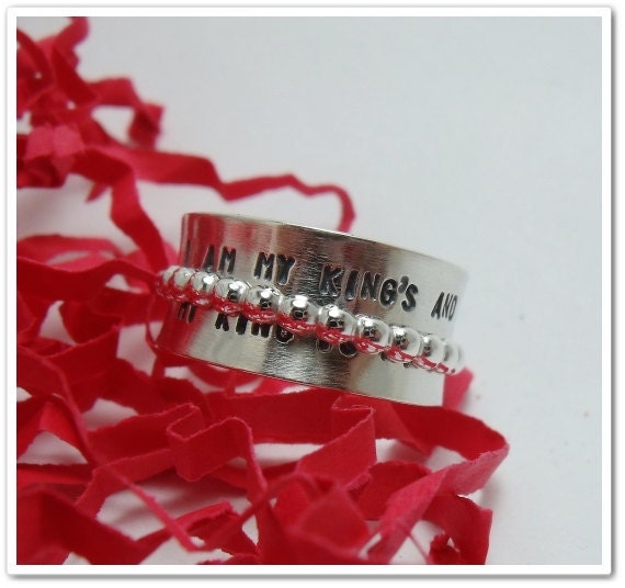 SALE -Spinner Ring with Bead Spinner Personalized Sterling Silver