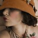1920s inspired Flapper Girl Cloche Hat