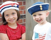 Sailor Hat Crochet Pattern (Permission to sell all finished products)