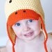 Just Ducky Earflap Hat Crochet Pattern (Permission to sell all finished products)