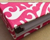 Baby Book (Pregnancy - 5 years) - Pink/White Damask  (134 designed journaling pages & personalization included with every album)
