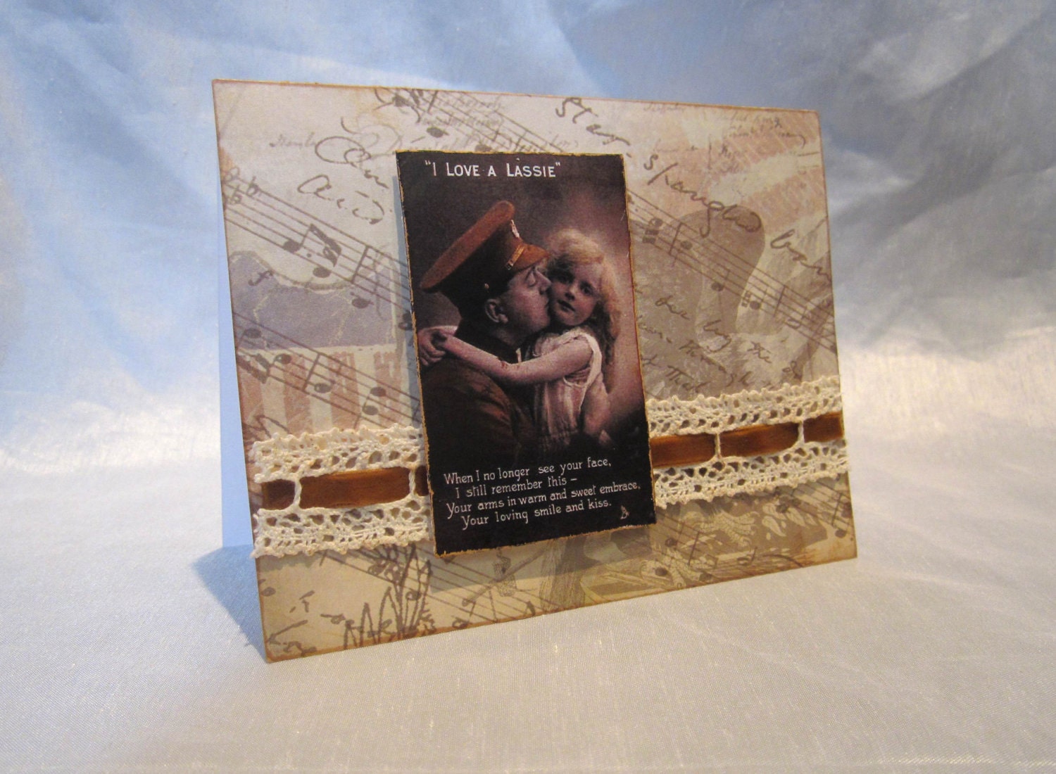 Father Daughter Military card