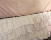 White Ruffle Bed Skirt - Twin or Full