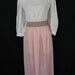 1970's neapolitan cream victoriana dress. medium. new old stock.