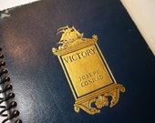 Recycled Journal - The Victory - Upcycled Leather Bound Sketchbook, Diary, Journal - One of a Kind