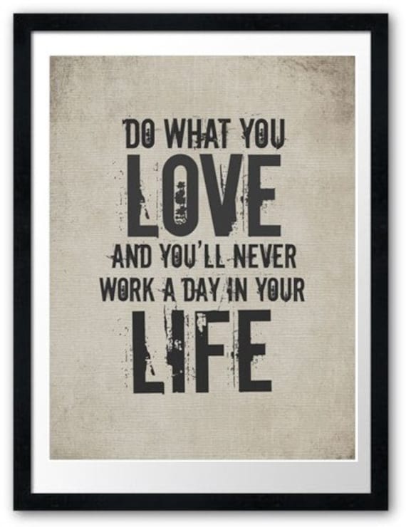 Quote / Work / Life / DIGITAL Typography Poster