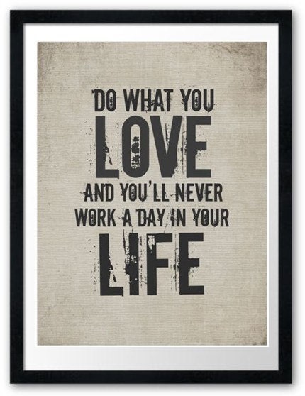 Quote / Work / Life / DIGITAL Typography Poster
