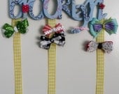 Girls Boutique Personalized Hair Bow Holder- 8 LETTERS