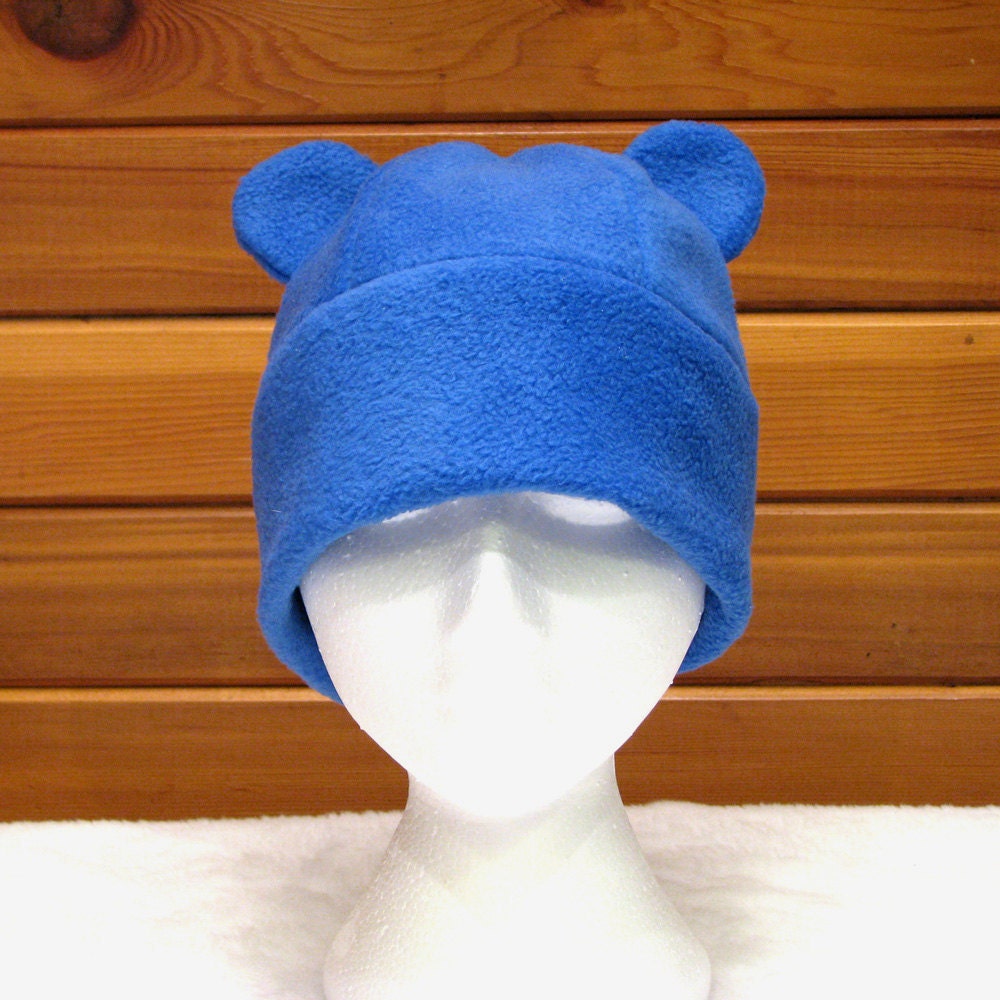 Gummy Bear Hat - Blue Fleece Animal Hat by Ningen Headwear