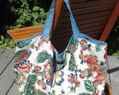 Jacobean in Blue Market or Tote Bag