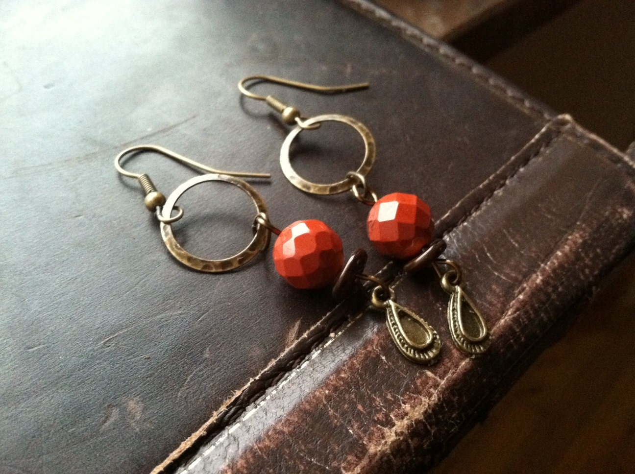 Rustic Red Jasper Earrings