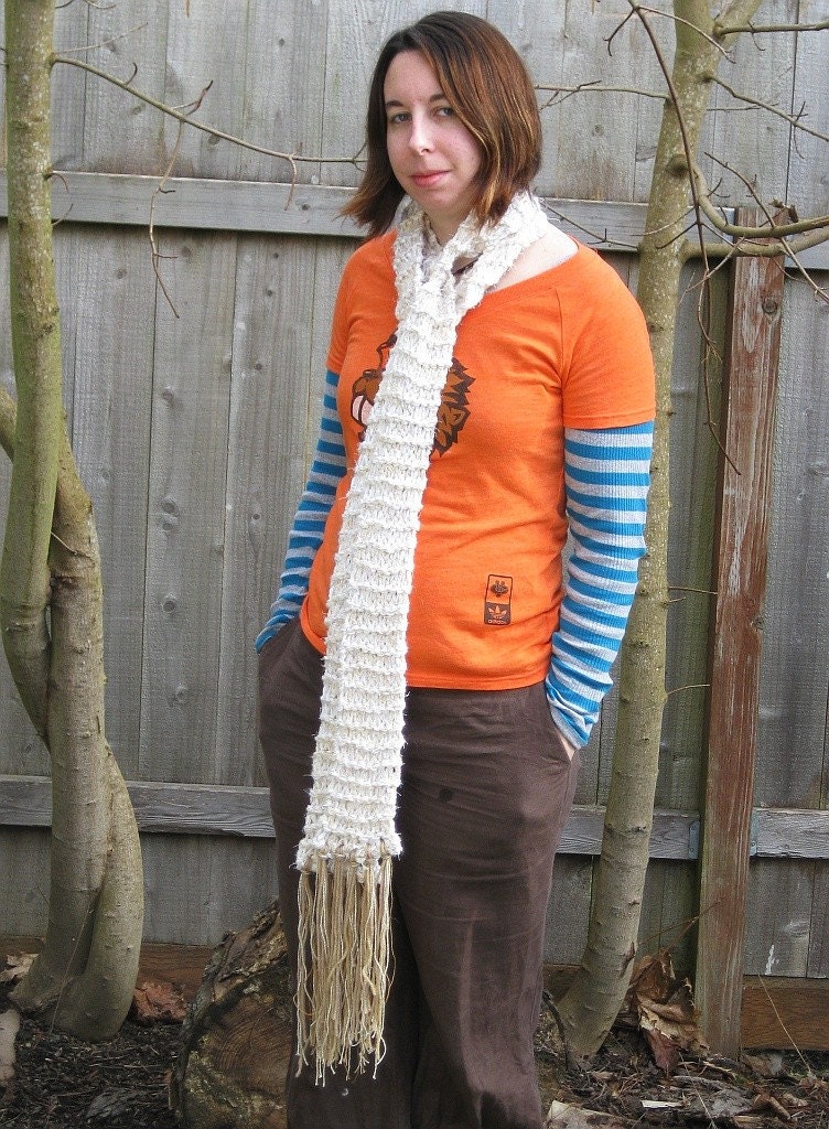 Modern Rainbow - Handknit scarf