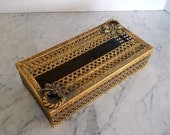 Vintage Gilded Tissue Holder