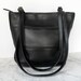 Coach Bucket Bag // Medium Black Leather Tote