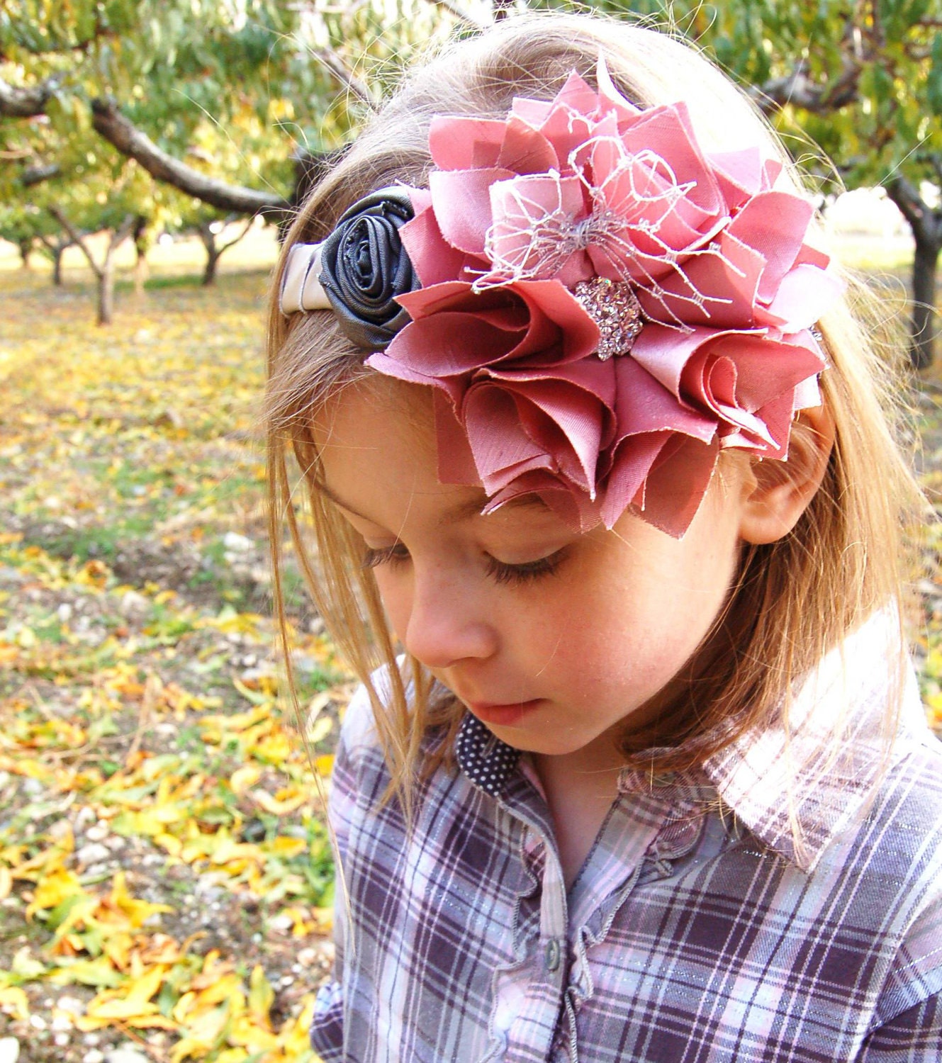 Fabric Flower Headband Pattern Tutorial PDF "Pouting Princess" INSTANT Download
