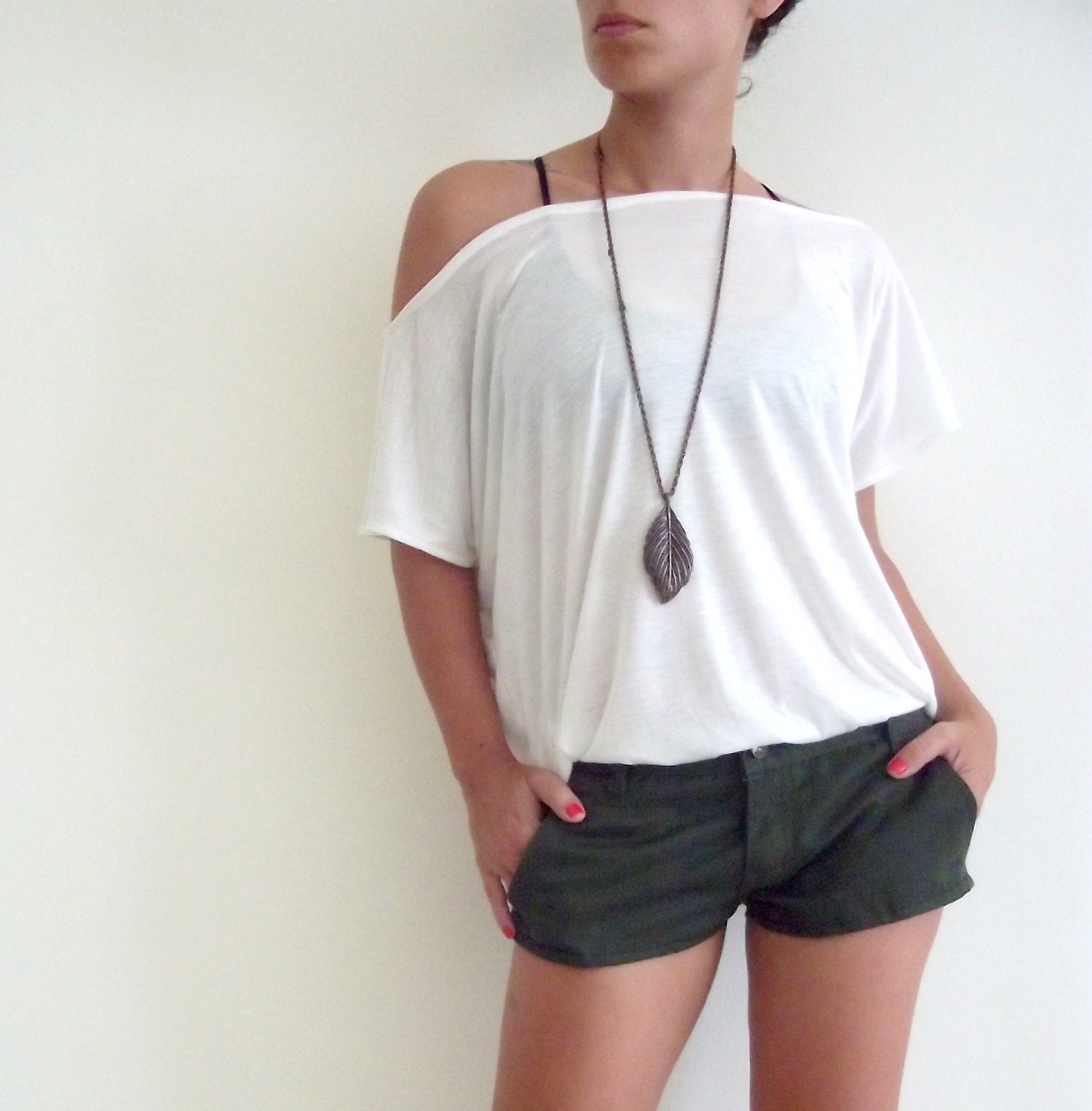 white tunic tshirt