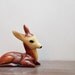 vintage Large Deer Sculpture, woodland dream