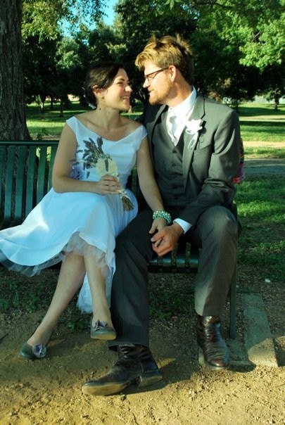 Tea Length Wedding Dress - Vintage Retro Style