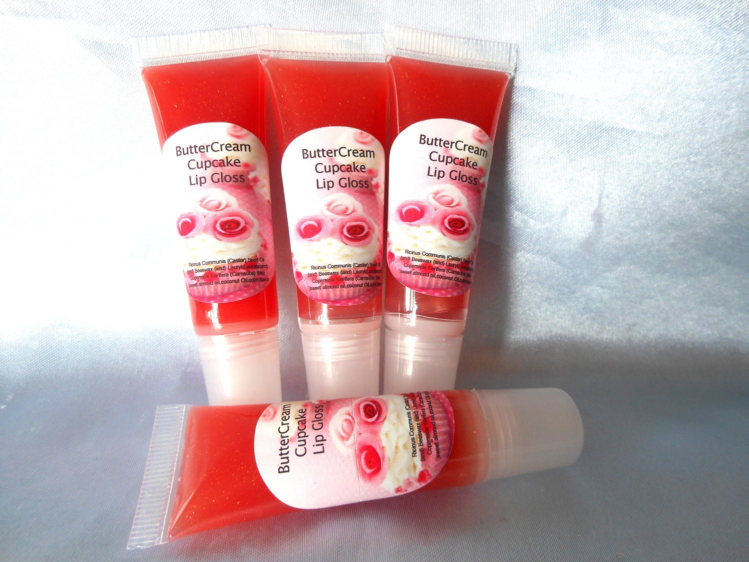 New-ButterCream Cupcake Flavor- Natural Lip Gloss