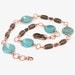 Copper Turqoise Howlite Necklace, One of a Kind, Gift for Women, Gifts Under 75, Last Minute, Gift Wrapped, Gifts for Mom, Mothers Day