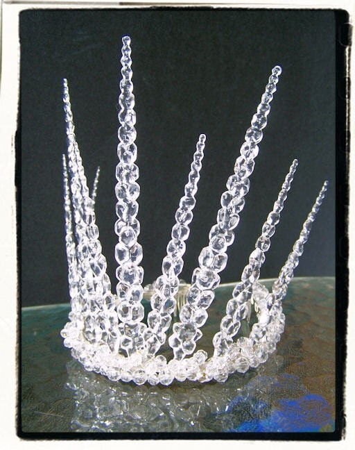 Items similar to Snow Queen White Witch of Narnia Ice Tiara Renaissance