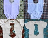 Made to Order... Neck Tie Onesie, Shortsleeve Longsleeve and Sleeveless - Newborn 3m 6m 9m 12m 18m 24m