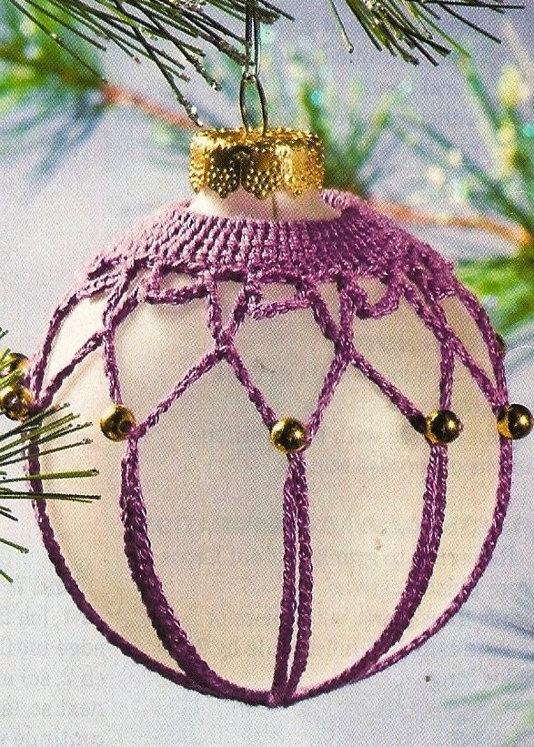 X613 Crochet PATTERN ONLY Beaded Fancy Christmas By BeadedBundles