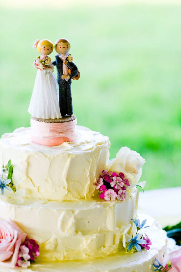 Custom Wedding Cake Topper with ONE INSTRUMENT