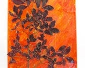 Fall Acrylic Painting w/ Real Branch