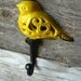 Hand Painted Cast Iron Bird Hook Hanger