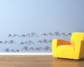 Curly Waves Decal Vinyl Wall Art - Children Wall Decals