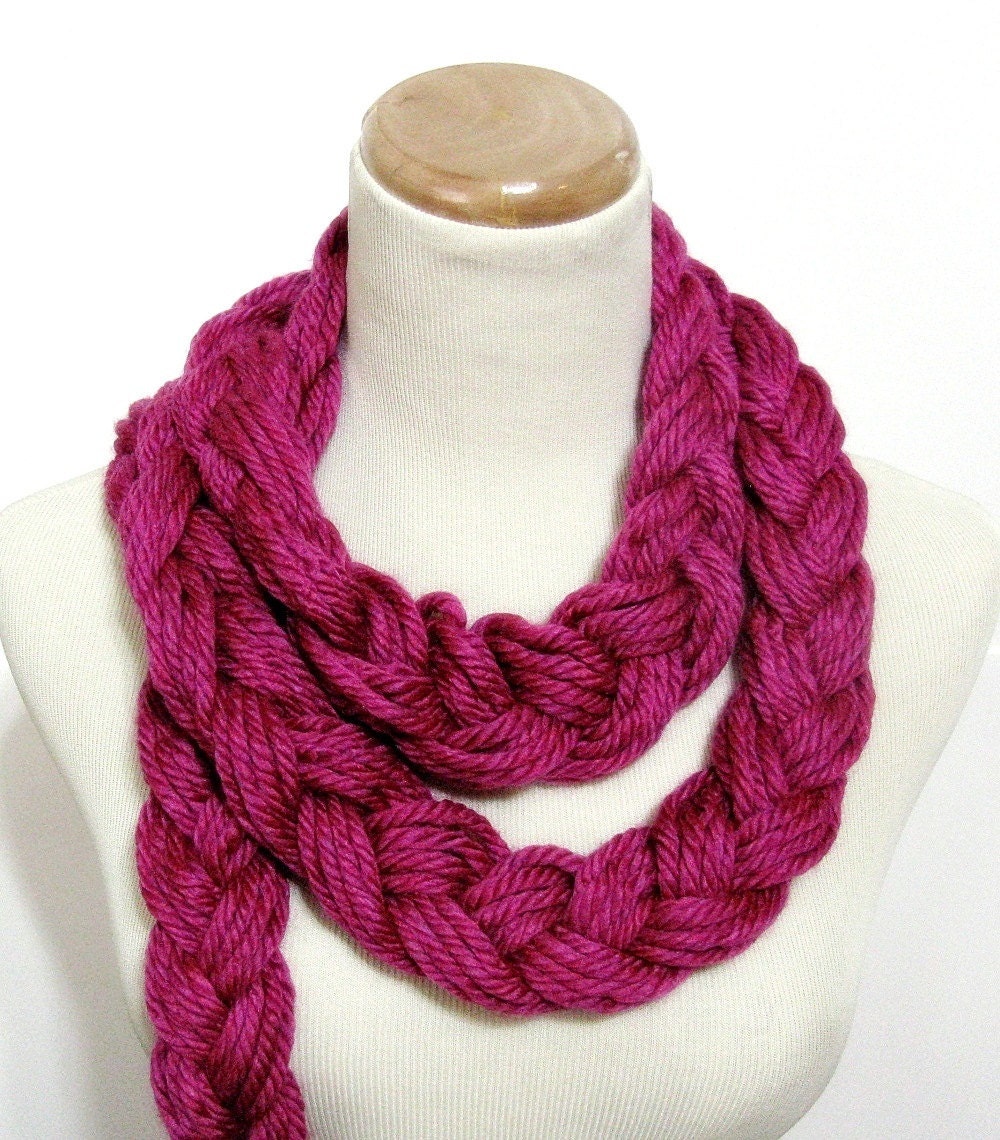 Berrylicious Braided Scarf
