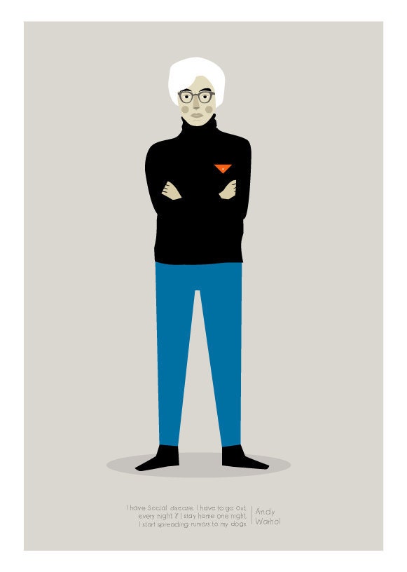 Andy Warhol Print - 8x10 or A4