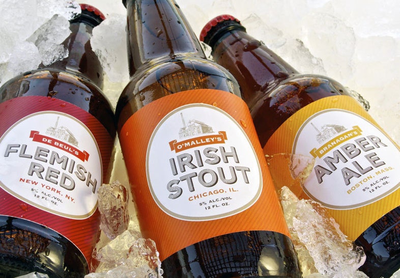 Waterproof Beer Labels / 3 in x 8 in wraparound labels / Set of 24 / Personalized