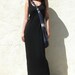Tank Top Maxi Dress-Black Jersey