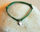 Apple Bracelet with Cotton Threads / Apple Anklet (24 colors to choose) - greenduckweed