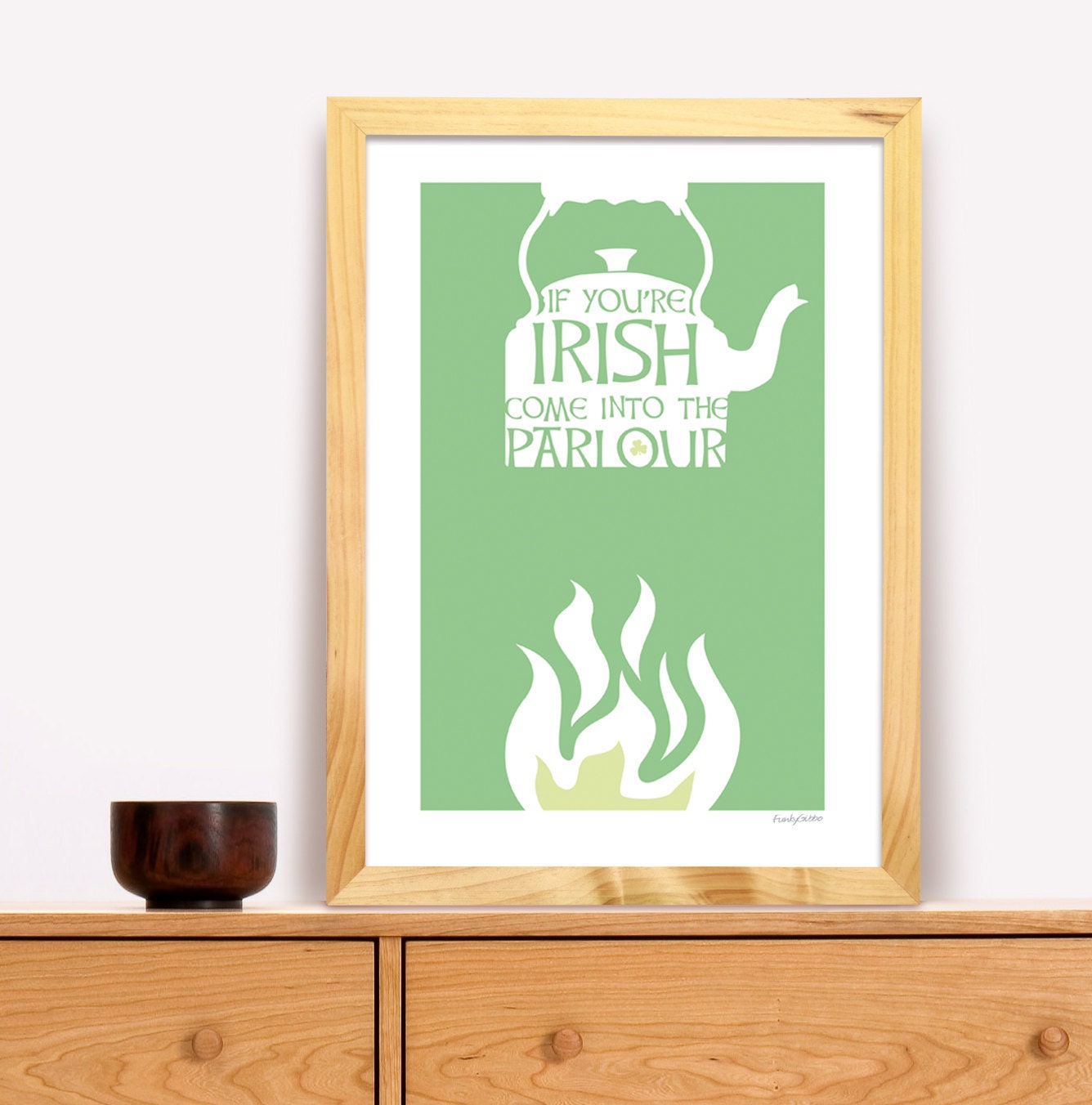 If You're Irish Come Into The Parlour Modern Trad Poster