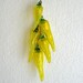 blown glass chili pepper ristra sculpture CHEERFUL YELLOW