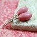 Pink Glass Bead Earrings - A.1501
