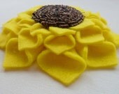 Fabric flower tutorial Cool Felt Dahlia PDF , instructions and just print real size petals pattern - flower accessories