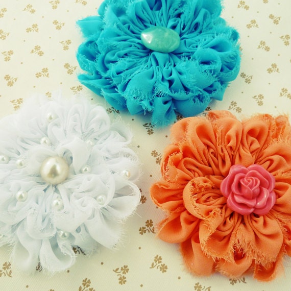 Fabric Flowers Tutorial Angie Pattern - Chiffon PDF ebook - DIY - beginner how to make flowers