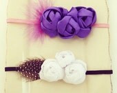 Fabric Flowers Tutorial Roses Headband Pattern -  PDF  - boho accessories DIY - floral crown