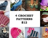 PDF Crochet Patterns - Any 4 Patterns for One Price