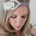 The Norma - Sparkling Silver and Tie Headband or Halo